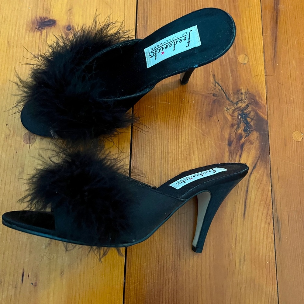 Vintage fluffy heels